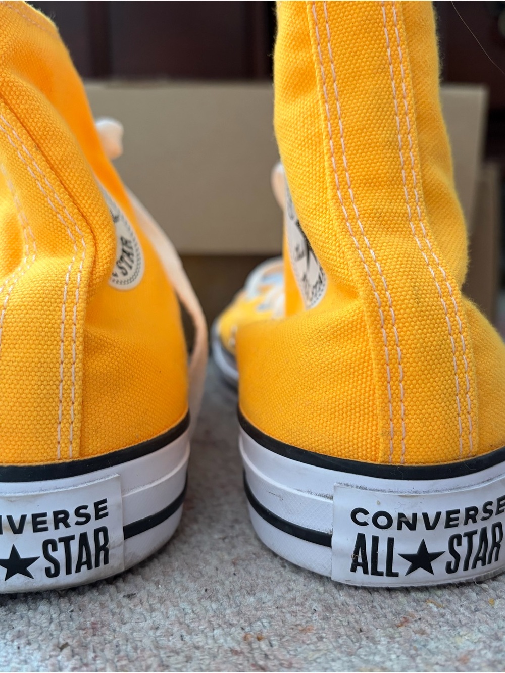Converse All Star High Top “Laser Orange” Sneakers Women’s Size 8.5 EUC - Picture 5 of 8
